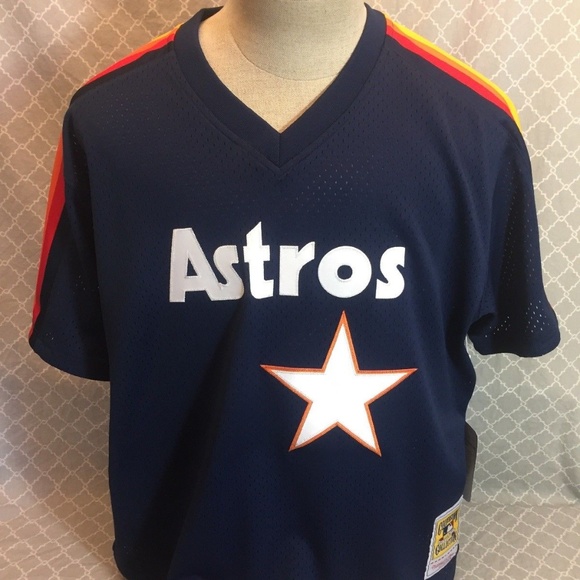 Mitchell & Ness, Shirts, Mitchell And Ness Nolan Ryan Bp Jersey Astros